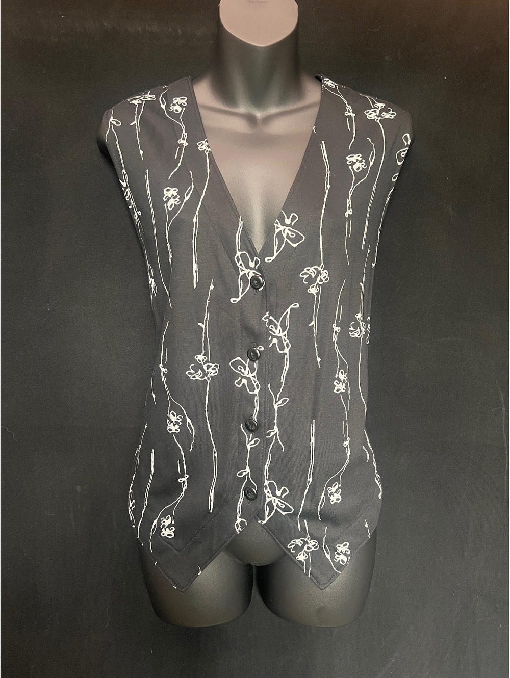 90s Vintage Weekenders Flower Vest